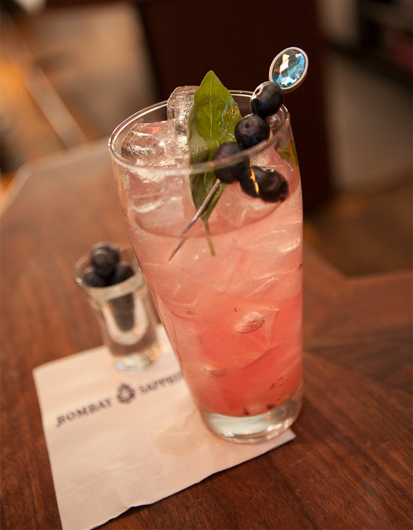 blueberry basil collins