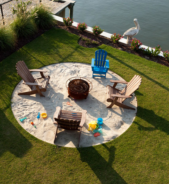 Sand Box by Day, Fire Pit by Night - At Home with Kim Vallee