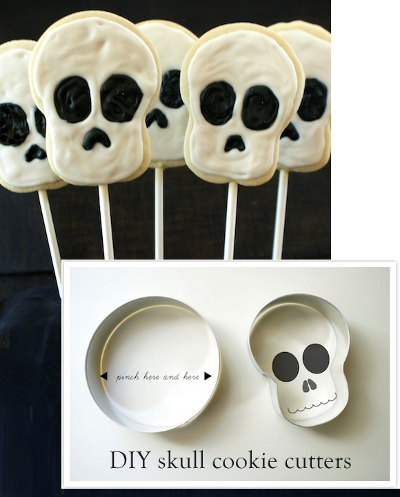 DIY skull cookie cutters