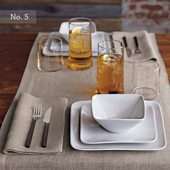duo linen placemat and napkins