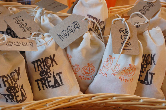 halloween boo candy bags