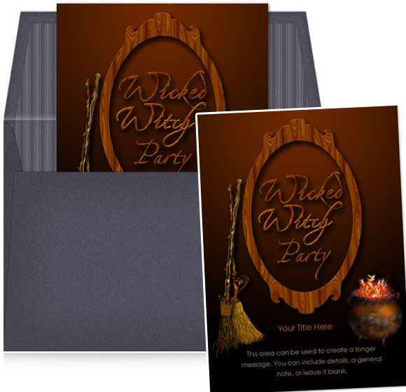wicked witch invitation