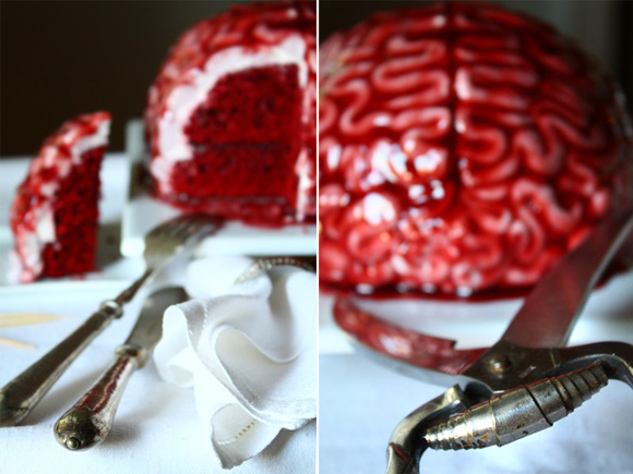 zombie brain cake details