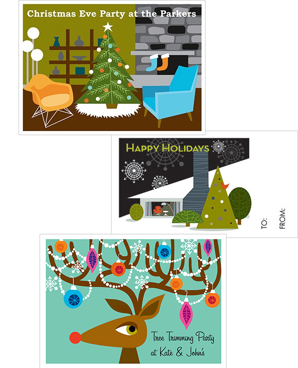 modern holiday cards