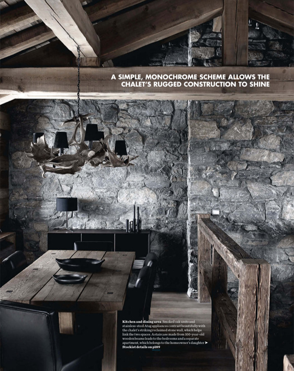 rugged chalet dining room
