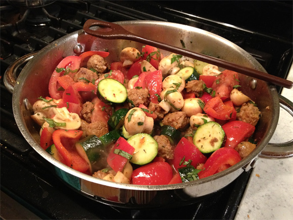 italian sausage and vegetable one pot dish