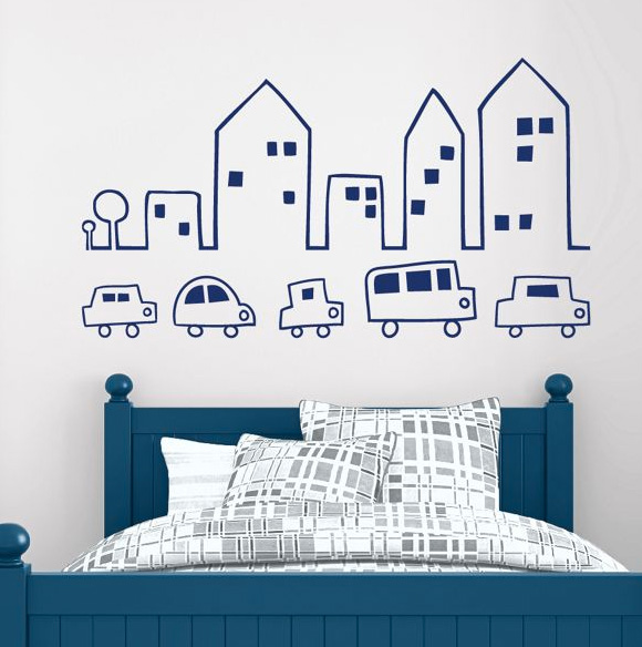 little town by dali decals